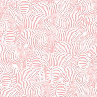 Bobbi Beck eco-friendly pink zebra wallpaper