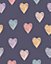 Bobbi Beck eco-friendly Purple childrens love heart wallpaper