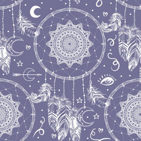Bobbi Beck eco friendly Purple dreamcatcher Wallpaper