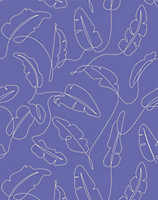 Bobbi Beck eco-friendly Purple minimal line tropical wallpaper