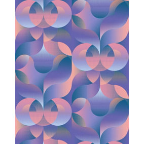 Bobbi Beck eco-friendly Purple reflekt abstract wallpaper