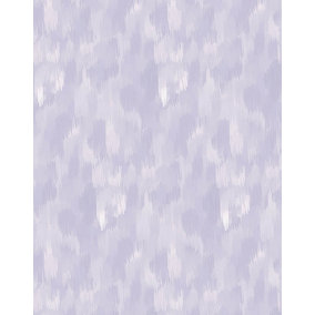 Bobbi Beck eco-friendly Purple subtle ikat wallpaper