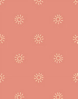 Bobbi Beck eco-friendly Red childrens sun wallpaper