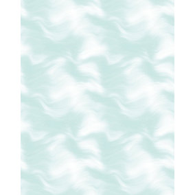 Bobbi Beck eco-friendly Teal subtle brushed wave wallpaper