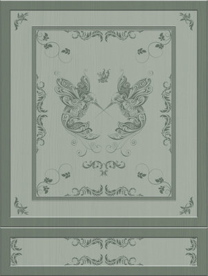 Bobbi Beck eco-friendly traditional 3D faux panelling wallpaper