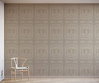 Bobbi Beck eco-friendly traditional 3D faux panelling wallpaper