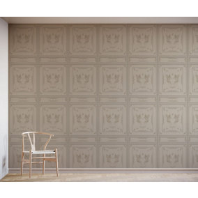 Bobbi Beck eco-friendly traditional 3D faux panelling wallpaper