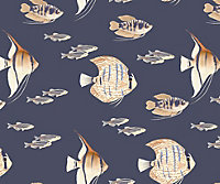 Bobbi Beck eco-friendly tropical fish wallpaper