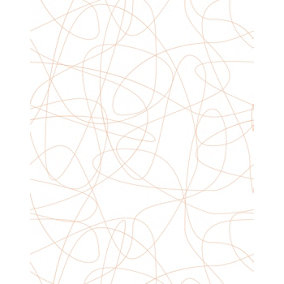 Bobbi Beck eco-friendly White abstract line wallpaper