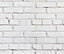 Bobbi Beck eco-friendly white brick wallpaper