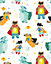 Bobbi Beck eco-friendly White childrens superhero wallpaper
