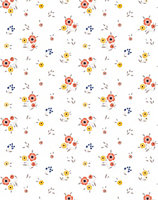 Bobbi Beck eco-friendly White dainty floral wallpaper