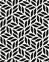Bobbi Beck eco-friendly White geometric leaf pattern wallpaper