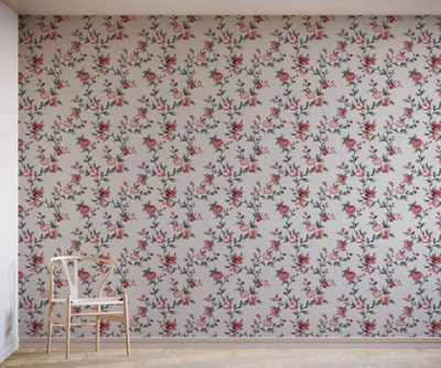 Bobbi Beck eco friendly White peony Wallpaper