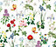 Bobbi Beck eco-friendly White vintage floral wallpaper
