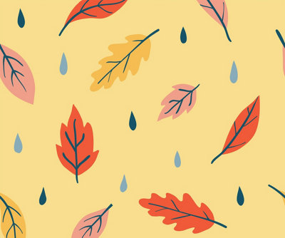Bobbi Beck ecofriendly Yellow childrens leaf wallpaper DIY at B&Q