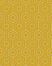 Bobbi Beck eco-friendly Yellow hexagonal line wallpaper