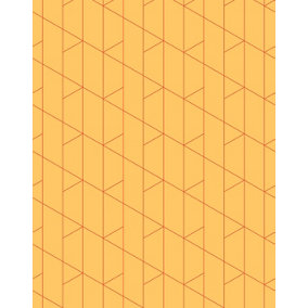 Bobbi Beck eco-friendly Yellow sophisticated line wallpaper
