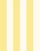 Bobbi Beck eco-friendly Yellow wide stripe ice cream pastel wallpaper