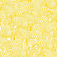 Bobbi Beck eco-friendly yellow zebra wallpaper