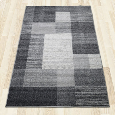 Bobbi Grey Rug Square Design 120cm x 170cm