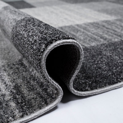 Bobbi Grey Rug Square Design 120cm x 170cm