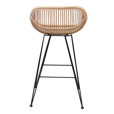 Nirvana bar deals stool natural rattan