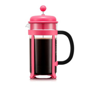 Bodum French Press Coffee Maker Java 1.0L 34 fl oz 8 Cup Bubblegum Pink