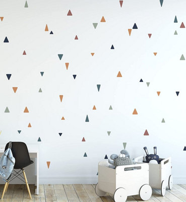 Boho Chic Colour Triangle Wall Stickers