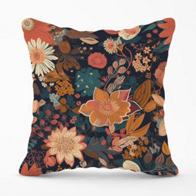 Boho Chic Flower Outdoor Cushion 45cm x 45cm