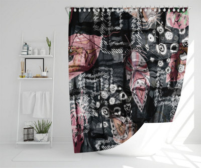 Boho pattern with feathers (Shower Curtain) / Default Title Price Comparisons | Compare The Build