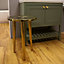 Boho Round 3 Leg Coffee Table, 400mm x 600mm - Brass - Balterley