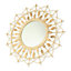 Boho Round Rattan Mirror in Natural (H)74cm x (W)74cm