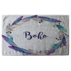Boho style wreath feathers (Bath Towel) / Default Title