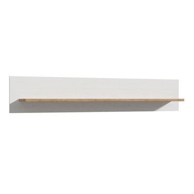 Bohol Wall Shelf in Riviera Oak/White