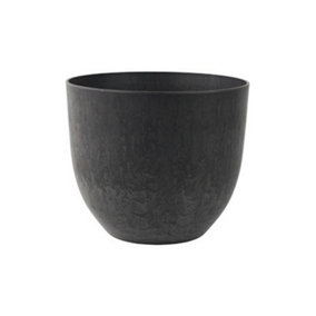 Bola Pot - Artstone - H29 x D33 cm - Black