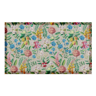 Bold Floral Indoor & Outdoor Doormat - 70x40cm