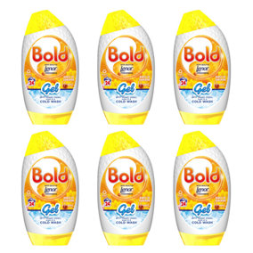 Bold Washing Liquid Gel Cold Wash Burst Of Sunshine Happy 24 W 840ML x 6