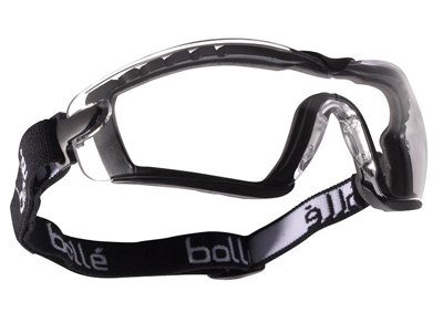 Bolle Safety COBFSPSI COBRA PSI PLATINUM Safety Glasses with Strap Clear BOLCOBFSPSI