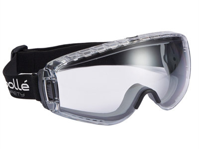 Bolle Safety PILOPSI PILOT PLATINUM Ventilated Safety Goggles - Clear BOLPILOPSI