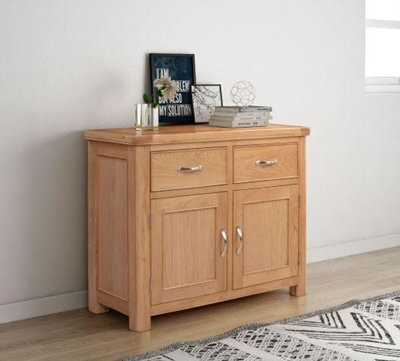 Bologna 2 Door 2 Drawer Sideboard - L44 x W106 x H86 cm - Oak