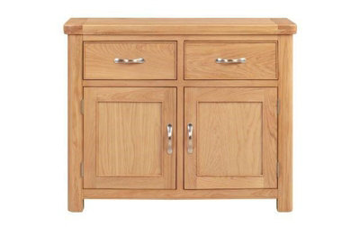 Bologna 2 Door 2 Drawer Sideboard - L44 x W106 x H86 cm - Oak