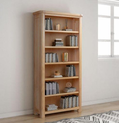 Bologna Bookcase 900 x 1800 - L32 x W90 x H180 cm - Oak