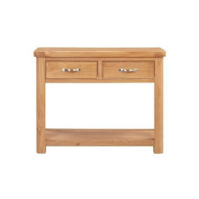 Bologna Console Table with 2 Drawers - D42 x W100 x H80 cm - Oak