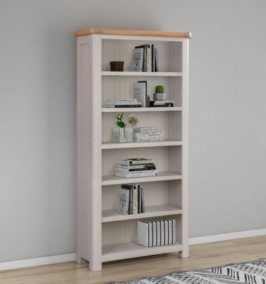 Bologna Painted Bookcase 900 x 1800 - L32 x W90 x H180 cm - Oak