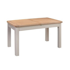 Bologna Painted Butterfly Extension Table (Extends To 200cm) - L90 x W140 x H76 cm - Oak