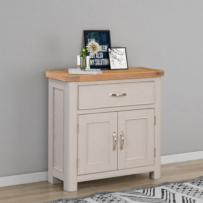 Bologna Painted Compact Sideboard with 1 Drawer & 2 Doors - L32 x W80 x H80 cm