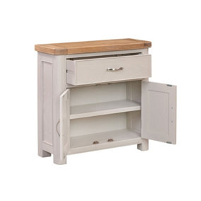 Bologna Painted Compact Sideboard with 1 Drawer & 2 Doors - L32 x W80 x H80 cm