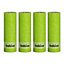 Bolsius 4PC Lime Rustic Pillar Candles 190 x 68mm