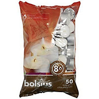 Bolsius Long Lasting Tealights (Pack of 50) White (One Size)